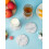 Huhao Marble-Style Absorbent Coasters 4" Set of 6 4