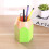 Acrylic Desktop Pen Caddy with Multiple Compartments Green 1