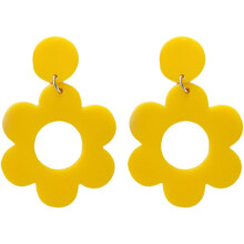 Daisy Flower Drop Earrings Vintage Bohemian Resin 1 Pair