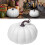 Artificial Pumpkin White Orange Velvet 1pc 1