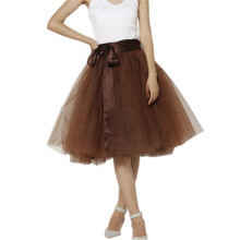 Women's Short Tutu Skirt with Sash Black M