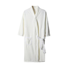 Women's Fleece Bathrobe Solid Color Long Sleeve Absorbent