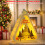 Christmas Triangle Lantern with LED Lights White 7