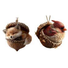 Handcrafted Resin Animal Ornament Artistic Design 1 Piece