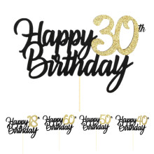 Birthday Cake Toppers Food Grade Reusable 5 Pcs