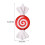 Christmas Candy Pendant Decorations Red White 7PCS 2