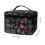 Polyester Cosmetic Organizer for Travel Black with Floral 6