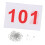Running Bibs Athlete Numbers Reusable with Pins 100 Pieces 3