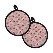 Heat-Resistant Pot Holders with Pockets Cotton-Liner