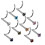 Stainless Steel Twisted Nose Studs 9 pcs 20g Multicolor 7