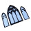 Vintage cathedral window mirror set of 3 4