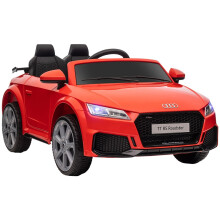 Kids Licensed Audi TT RS Ride-On Car 12V Battery w/ Remote Suspension Headlights and MP3 Player 3km/h Red
