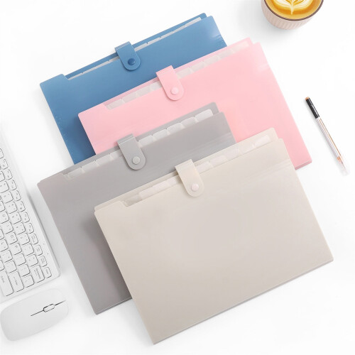 File Folder Organizer with 8 Pockets Portable Accordion 2
