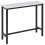 Rectangular Bar Table, Wood Effect Coffee Table for Small Space, Breakfast Dining, Kitchen, Industrial, White & Black 1
