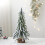 Snow Flocked Mini Christmas Tree with Wooden Base 1