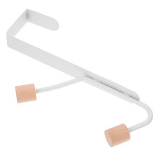 Over-the-Door Hanger Carbon Steel Hooks White
