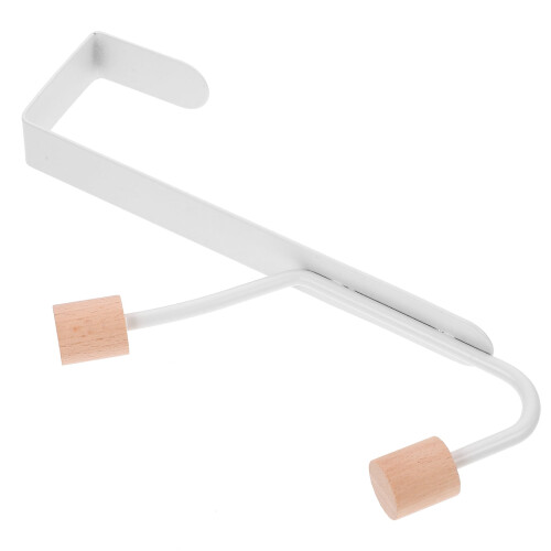 Over-the-Door Hanger Carbon Steel Hooks White