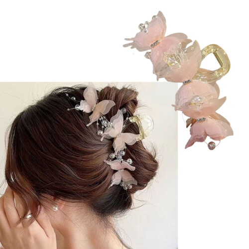 Butterfly Hair Claw Clip Acrylic 1 Piece 1
