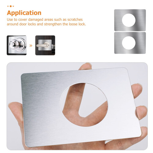 Stainless Steel Door Knob Plates 2 pcs 2