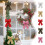 Sequined Christmas Bow Pendant Black 1