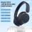 Wireless Over-Ear Bluetooth Headphones with Mic Lightweight 4