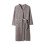 Women's Fleece Bathrobe Solid Color Long Sleeve Gray One 1