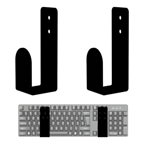 Keyboard Wall Mount Acrylic Frame Holder Stand for Computer Keyboard  Wall Keyboard Mouse Wall Clip 2