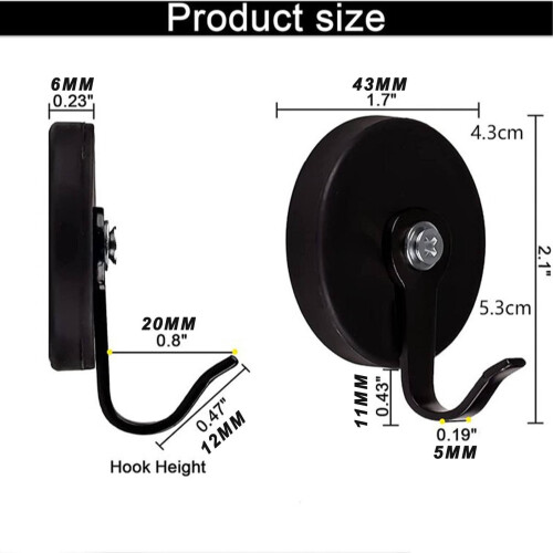 Magnetic Wreath Hanger Heavy-Duty Double Hook 2