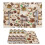 Khaki Coffee Chocolate Printed Placemats Set of 4 1