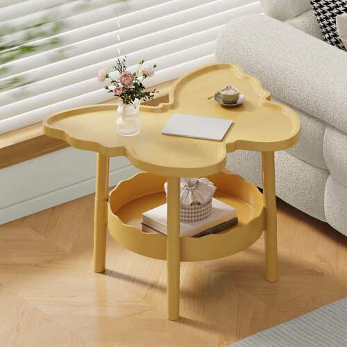 Modern 2-Tier End Table 16.93 Inch