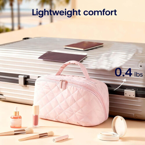 Travel Makeup Bag for Women Water-Resistant with 2
