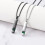 Crystal Bar Cremation Urn Necklace with Birthstone Cube 3