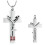 Birthstone Cross Urn Necklace for Cremation Ashes Keepsake 3