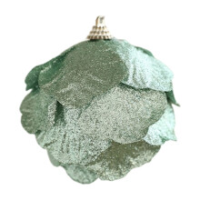 Glitter Mint Green Christmas Ornament Reusable 1 Piece