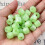 Resin Beads Large Hole Light Green 100 Pcs 1