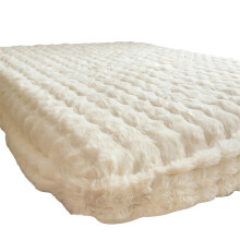 Milk Velvet Fitted Sheet with Faux Rabbit Fur 1 Pack