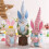 Easter Gnome Plush Knitted Bunny with Eggs 1pc 1