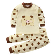 Toddler Animal Print Loungewear Set Beige Size 90