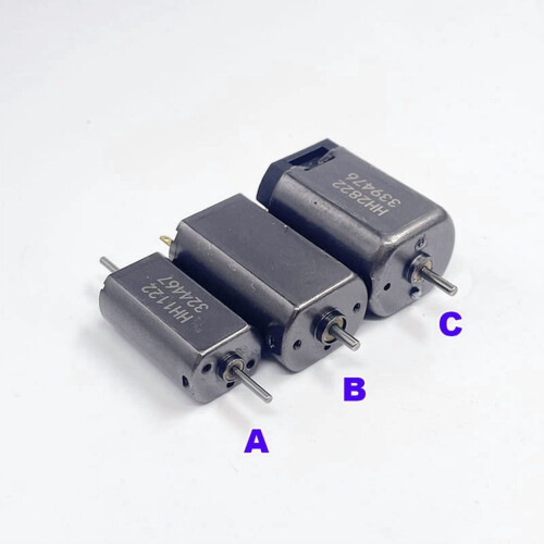 Micro 5-pole DC 12V rotor motor for HO scale model trains,
