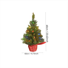 Pre-lit Mini Christmas Tree LED Battery-Operated 15.75x23.6