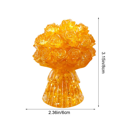 Galaxy Crystal Rose Resin Flower Gift for Her 1