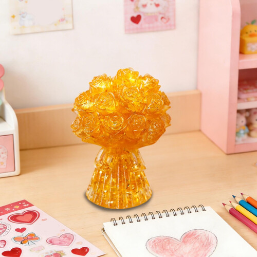 Galaxy Crystal Rose Resin Flower Gift for Her 2