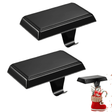 Metal Christmas Stocking Holders Heavy Duty 2-Pack Black