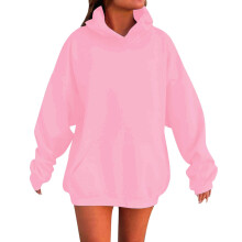Pink Oversized Hoodie Sweatshirt Fleece Lined 3-4 Years