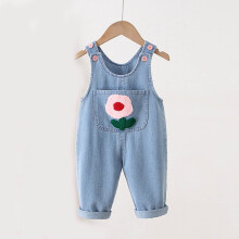 Denim Bib Overalls for Baby Boys and Girls 0-6 Months Blue
