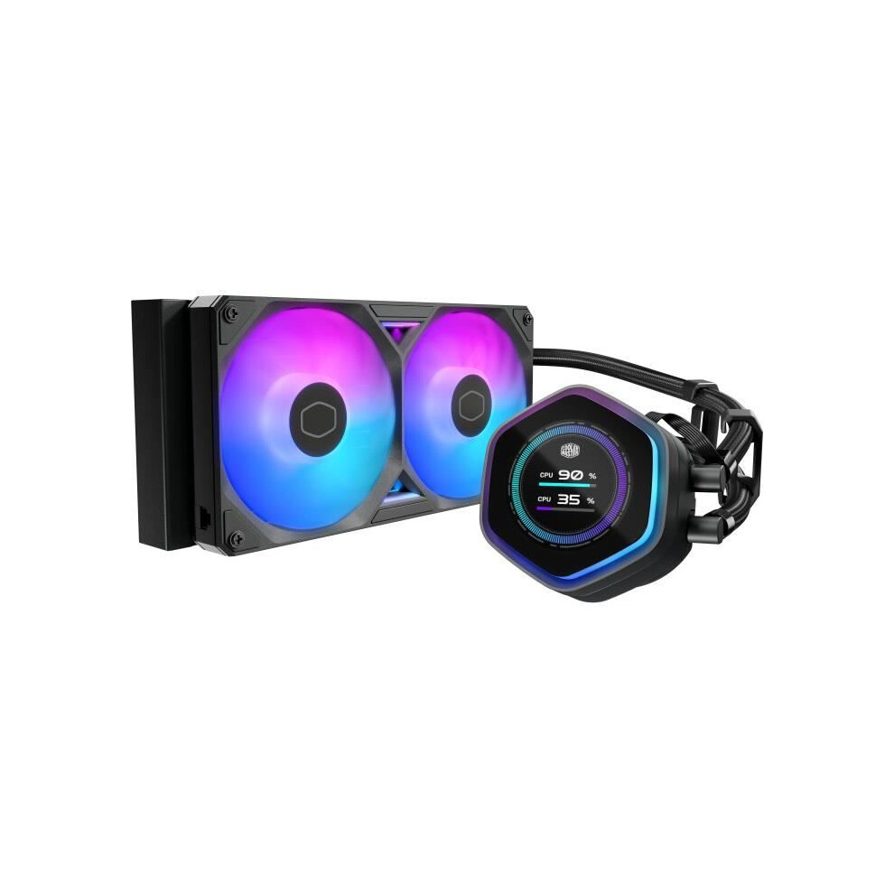 Cooler Master CoolerMaster WAK MasterLiquid 240 Atmos II LCD, CPU Wasserkühler, Schwarz - Bild 6