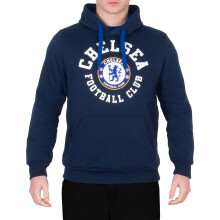 Chelsea Official Football Gift Mens Fleece Hoody Navy Blue 3XL