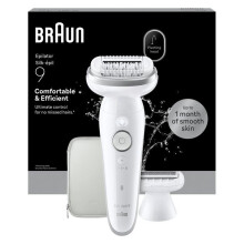 Elektrischer Epilierer - BRAUN - SES9-030 - 2 Modi - 50 Min - Wasserdicht - Weiß