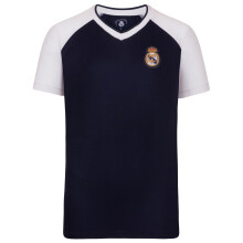 Real Madrid FC Official Gift Boys Poly T-Shirt Navy V Neck 8 Years