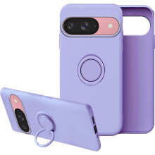 Google Pixel 9 case green ring kickstand purple silicone